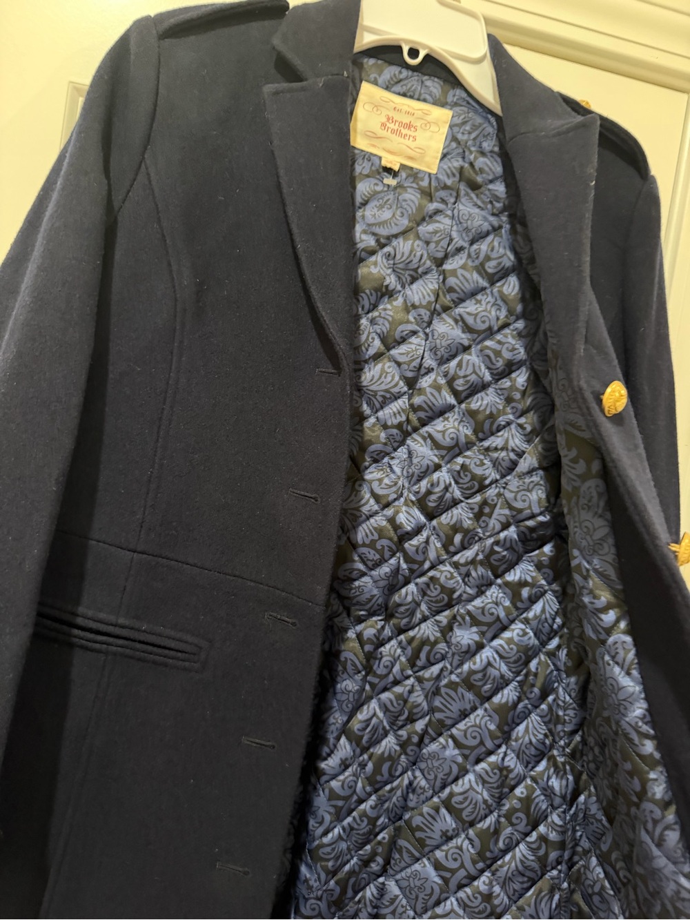 Brooks Brothers 100% wool coat size 8 - Picture 7 of 9